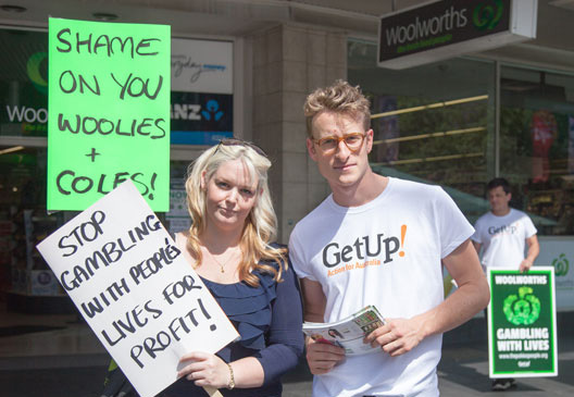 Kylee and Getup National Director, Sam McLean.