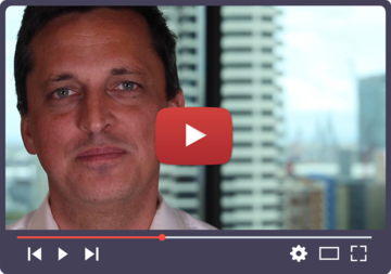 Paul Oosting, National Director of GetUp, with a video play button