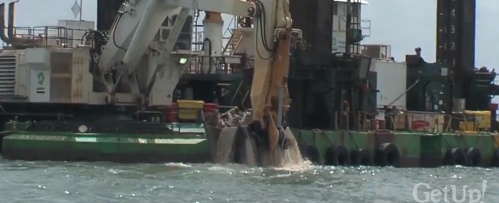 Destructive dredging in Gladstone