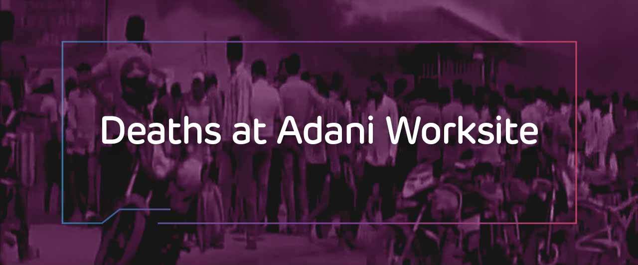 Deaths at adani worksite