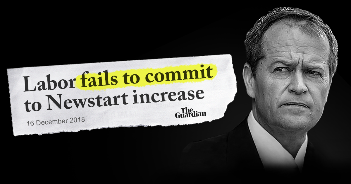 GetUp! - Sign: Labor must commit to an urgent Newstart increase!