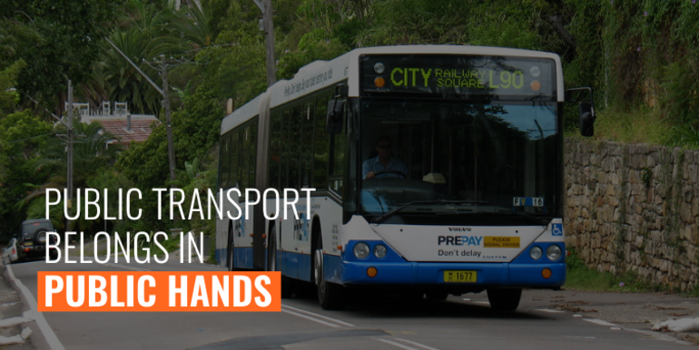 Stop Sydney bus privatisation
