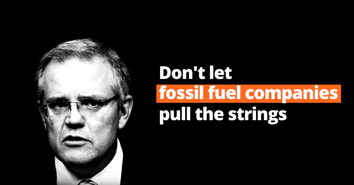Don't let fossil fuel companies pull the strings