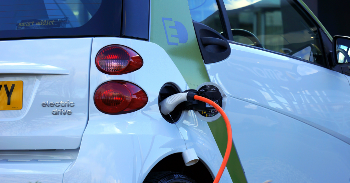 electric vehicle being charged