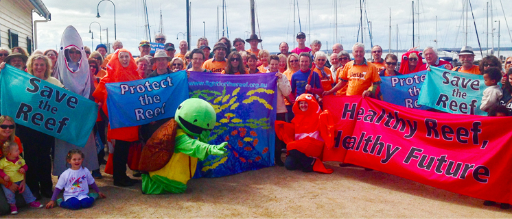 Townsville reef protest january 2014